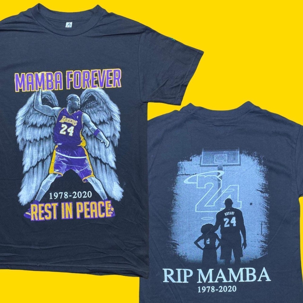 Kobe Bryant LA Los Angeles Lakers 2020 RIP memorial tribute shirt